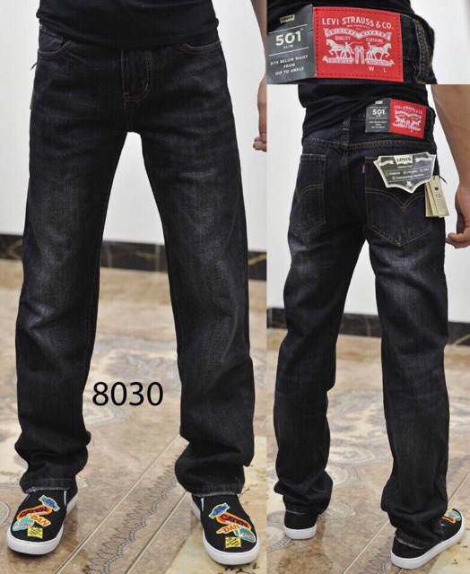 Quần jeans nam ống suông a2