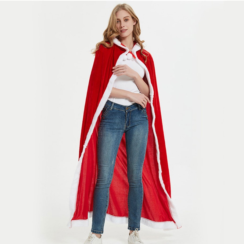 Áo choàng nhung dáng dài hoạ tiết giáng sinh cho người lớn và trẻ em
 | BigBuy360 - bigbuy360.vn