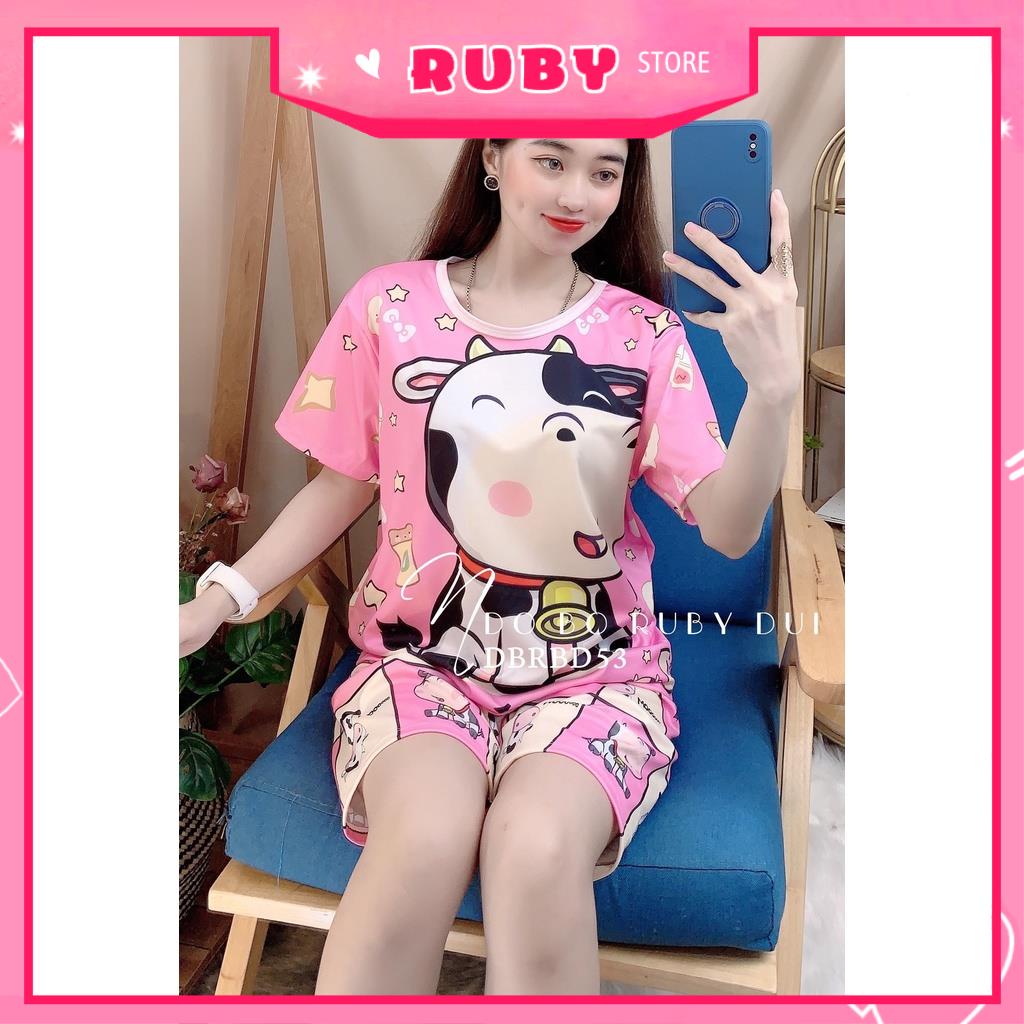 Đồ bộ Bò Sữa ❤️ Set bộ mẹ và bé ĐỦ SIZE mẫu hoạt hình Kitty,Doremon,Disney,Panda thun mịn mát co giãn thoải mái DBRBD