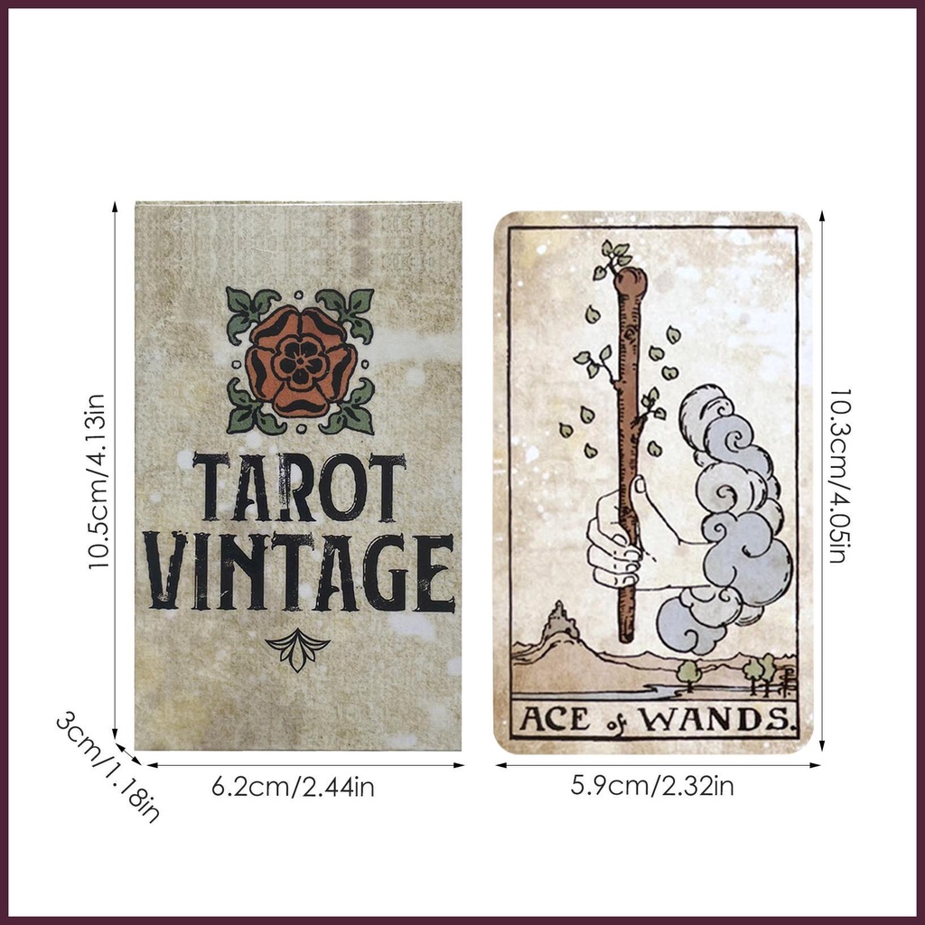 Bộ Bài Tarot Chữ Tiếng Anh Phong Cách VINTAGE Chất Lượng Cao