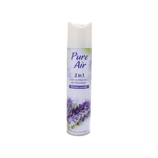 Xịt phòng pure air hương chanh xả/lavender/hoa lài/hoa hồng thơm phòng diệt muỗi 280ml