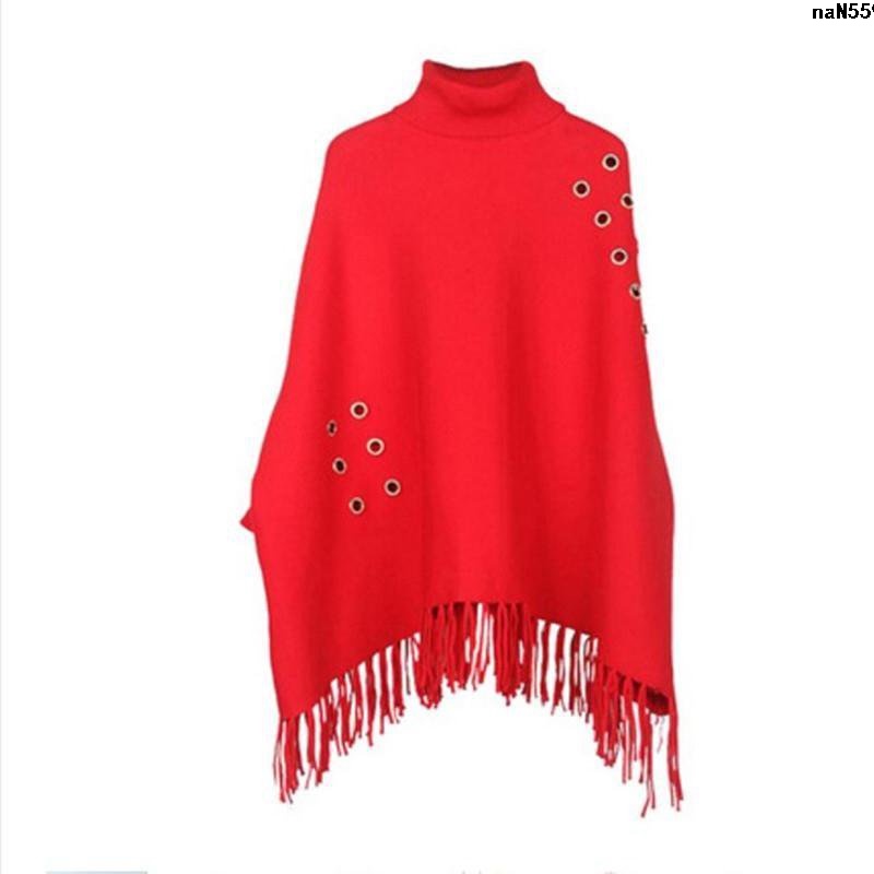 Áo Choàng Dệt Kim Cổ Cao Phong Cách Thu Đông Hàn Quốc | BigBuy360 - bigbuy360.vn