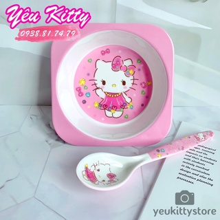 Chén muỗng hello kitty