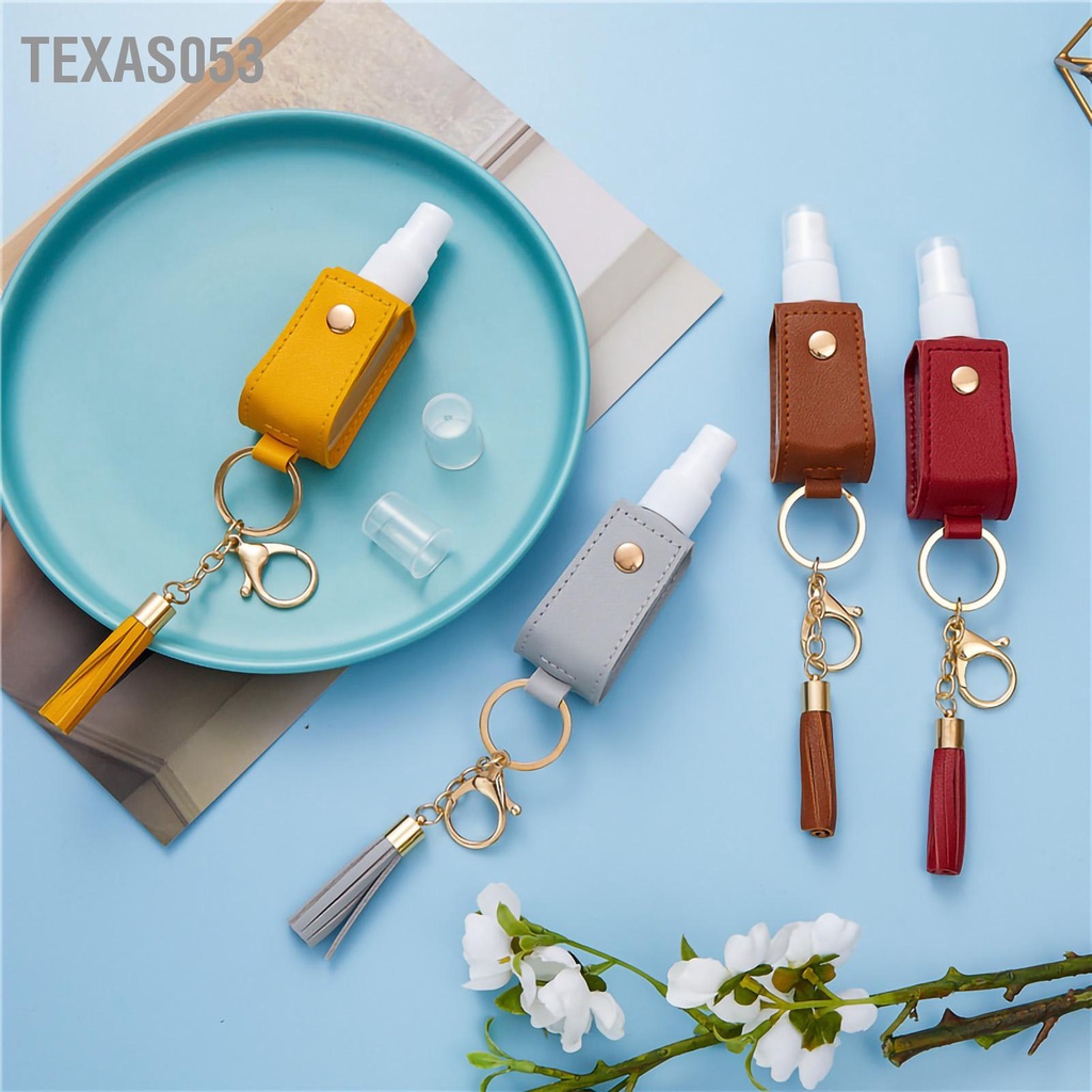 Texas053 Chai xịt Keychain du lịch cầm tay 30ml có tua cho nước hoa Xịt dưỡng tóc Dưỡng da