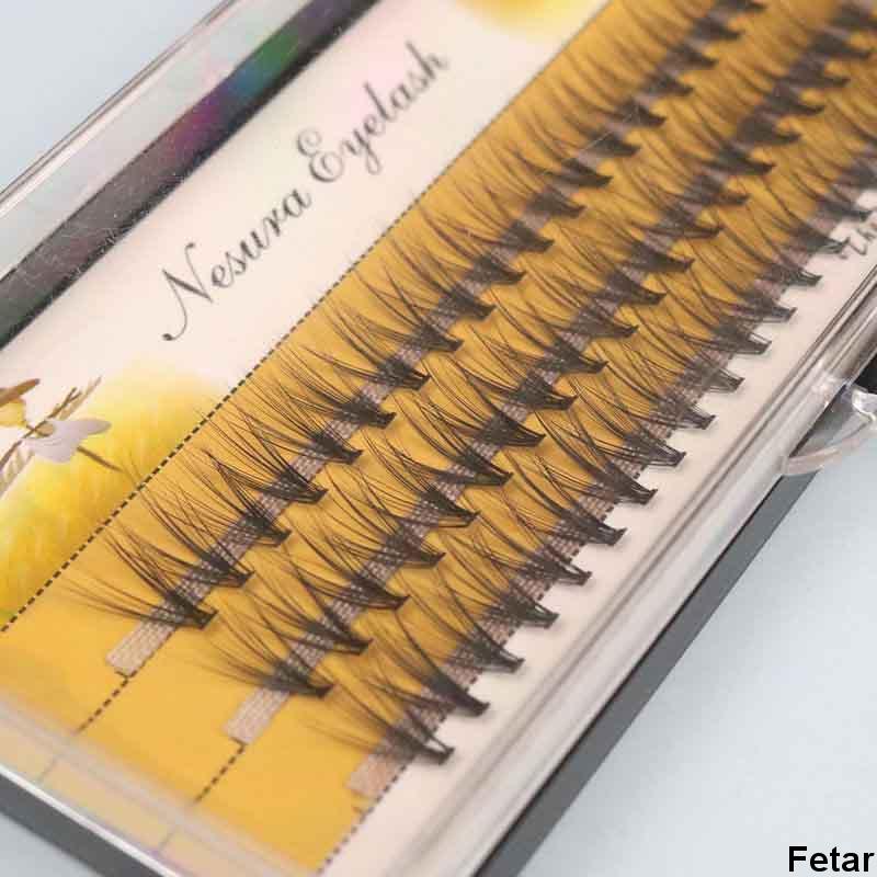 🌈Set 60 lông mi giả 10D kích thước 8 10 12mm trang điểm tự nhiên