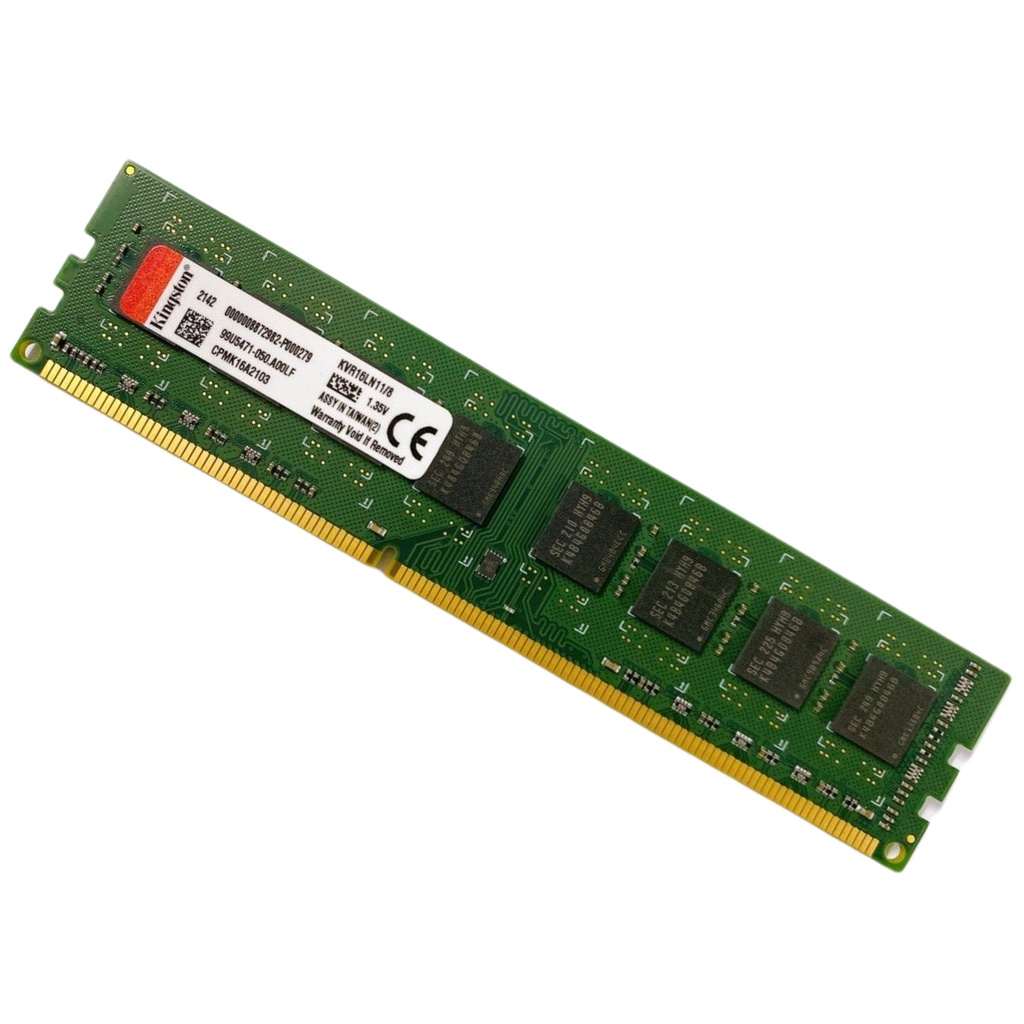 Ram PC Kingston 8GB DDR3 1600MHz PC3L-12800 1.35V Dùng Cho Máy Tính Để Bàn Desktop - Mới Bảo hành 36 tháng