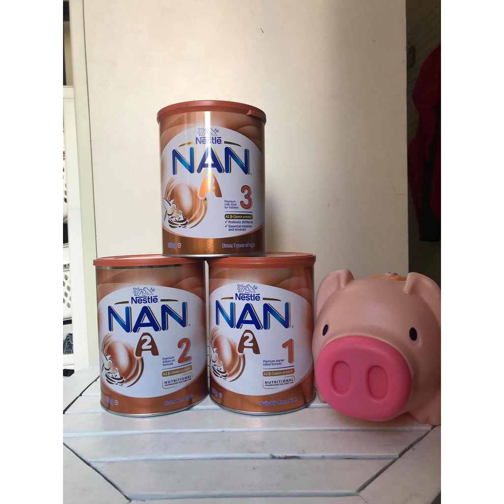 Sữa bột NAN A2 Số 1,2,3 800gr date 2022