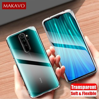 Ốp lưng chất liệu TPU trong suốt cho Xiaomi Redmi Note 8 Pro