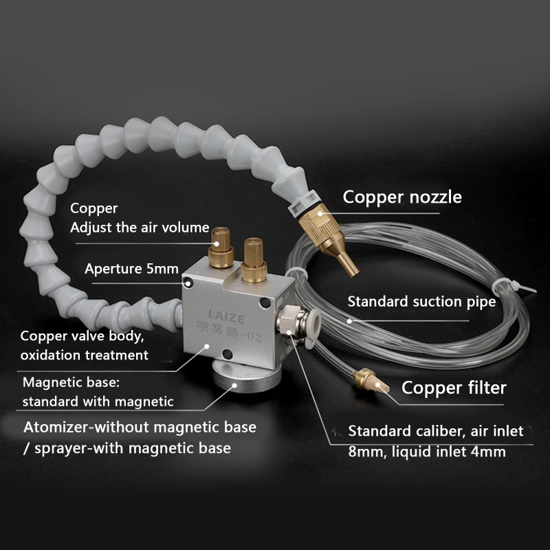 Hệ Thống Làm Mát Phun Sương Cho Máy Tiện CNC