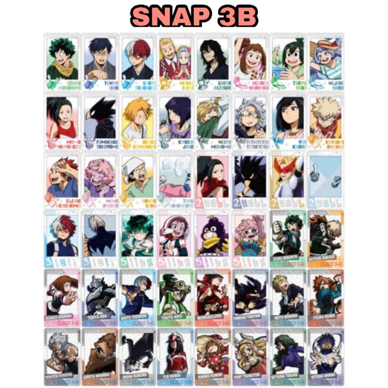 Gói card snapmide ngẫu nhiên Học Viện Siêu Anh Hùng  chính hãng