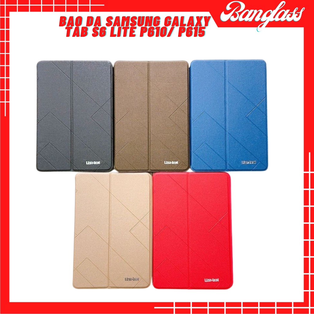 Bao da Samsung Galaxy Tab S6 Lite P610/ P615 hiệu Lishen lưng mềm chính hãng