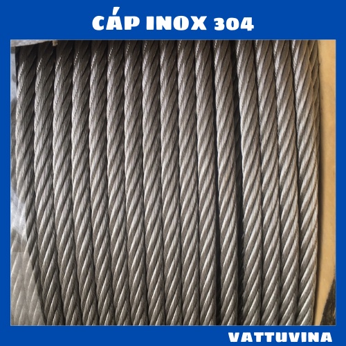 Cáp inox 304      cắt theo mét dài - Vattuvina