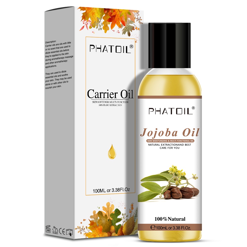 PHATOIL 100ML Jojoba oil Grapeseed oil carrier oil body oil for massage base oil