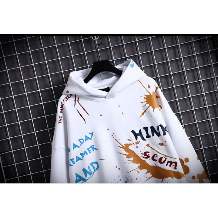 ÁO KHOÁC HOODIE NAM NỮ MÀU ĐEN VẢI NỈ POLY MÀU LOANG UNISEX NAM NỮ, VẢY SƠN | BigBuy360 - bigbuy360.vn