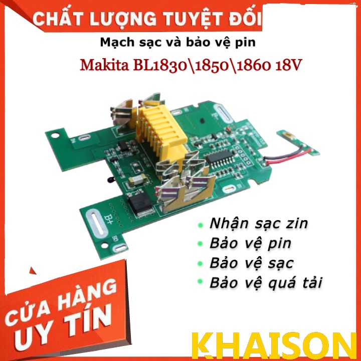 Mạch sạc bảo vệ pin 5s loại xịn thay thế cho pin Makita BL1830/1850/1860 18V (mạch to)