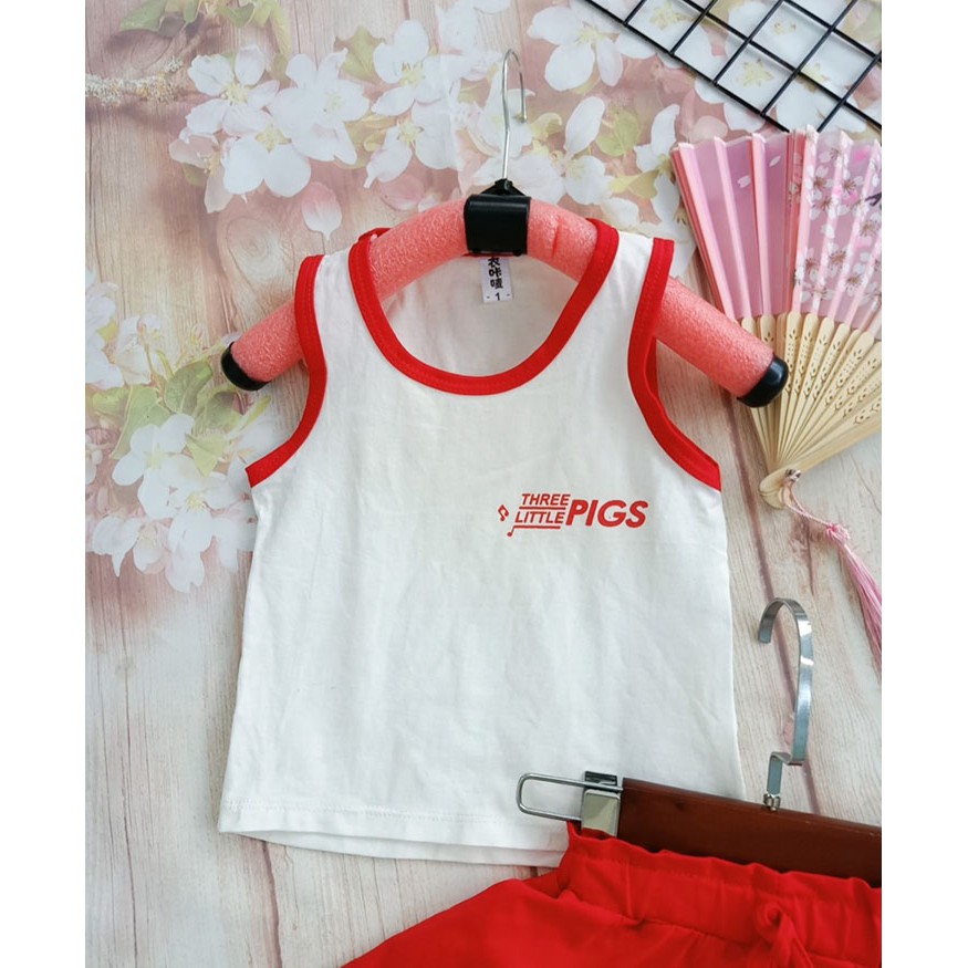 Đồ bộ bé gái thun cotton quần giả váy size từ 8-22kg - Ninedra