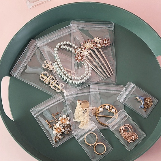 Bộ 20 cái túi đựng trang sức JUJIAJIA chống oxy hóa trong suốt sức chứa lớn