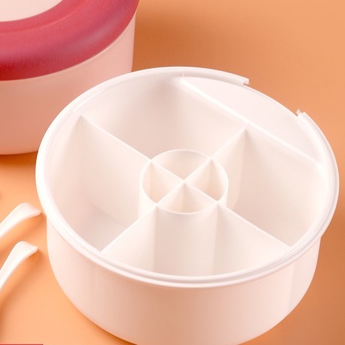 MVP1361 Hộp, Hũ Đựng Gia Vị 4 Ngăn Có Nắp Đậy Vệ Sinh Hàng Cao Cấp Siêu Bền