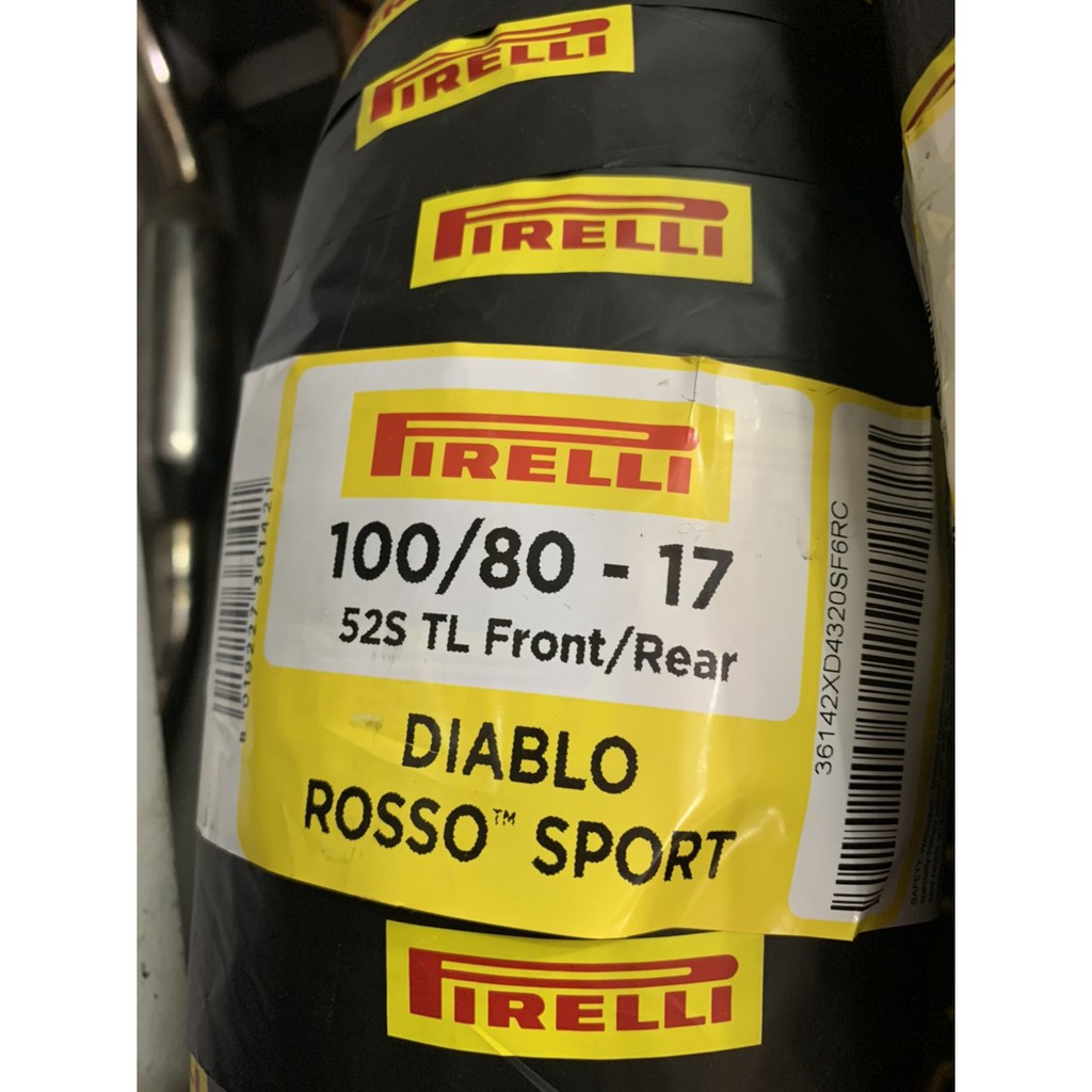 Vỏ Pirelli 120/70-17 Diablo Rosso Sport và các size vỏ khác cùng gai Rosso Sport