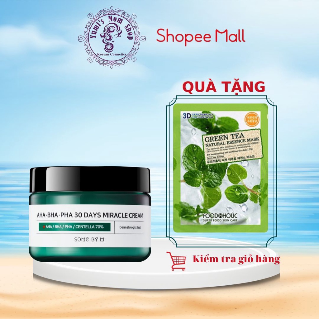 Kem Dưỡng Some By Mi A Giảm Mụn AHA-BHA-PHA 30 Days Miracle Cream 60g