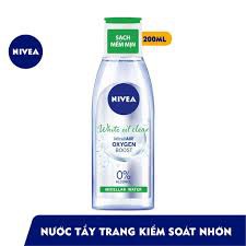 [HSD 2023- 200ml] Nước tẩy trang Nivea cho da nhờn White oil Clear Micellar Water