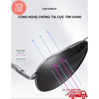 Kính Mát Nam (Kính Râm) Phân Cực Thời Trang