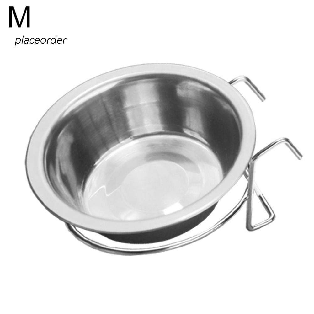 Giá đỡ để tô đựng thức ăn nước uống có móc gắn lồng chuồng thú chống trượt tiện dụng