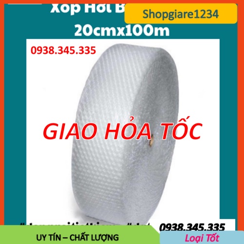 Xốp hơi dài 100m khổ 20cm/ 35cm nguyên cuộn- Chuyên đóng gói sản phẩm