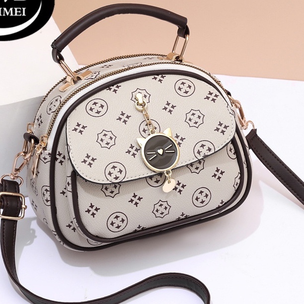 Túi Đeo Chéo Nữ ❤️FREESHIP❤️ Túi Xách Da Mềm Phụ Kiện Mèo Xinh 252