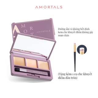 [Hàng mới về] kem che khuyết điểm AMORTALS 3 màu sắc kết hợp che phủ quầng thâm và mụn hiệu quả Bảng Kem Che Khuyết Điểm