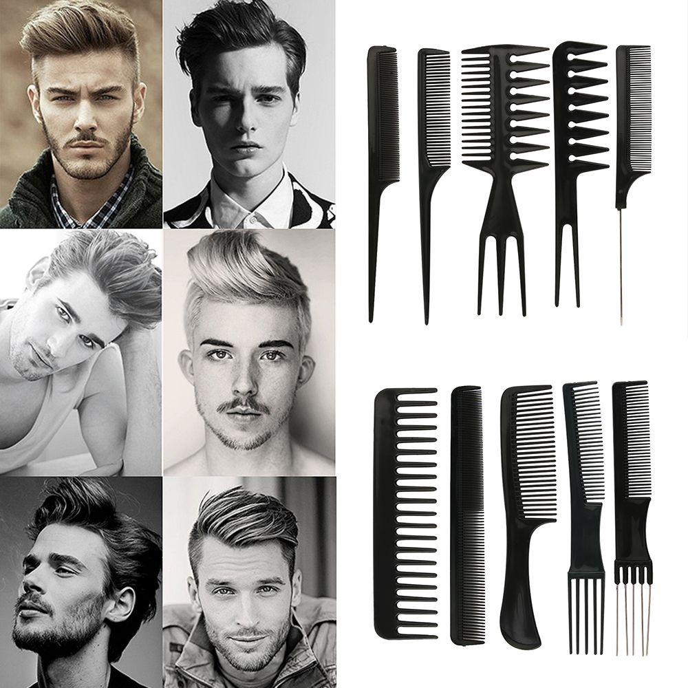 ROSE Set 10 Lược Tạo Kiểu Tóc Chuyên Nghiệp Cho Salon