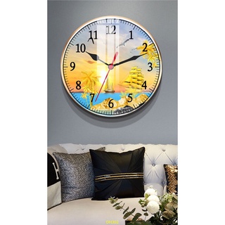 Đồng hồ treo tường kim trôi nhiều mẫu decor phòng tặng đinh treo size 30cm, 40cm