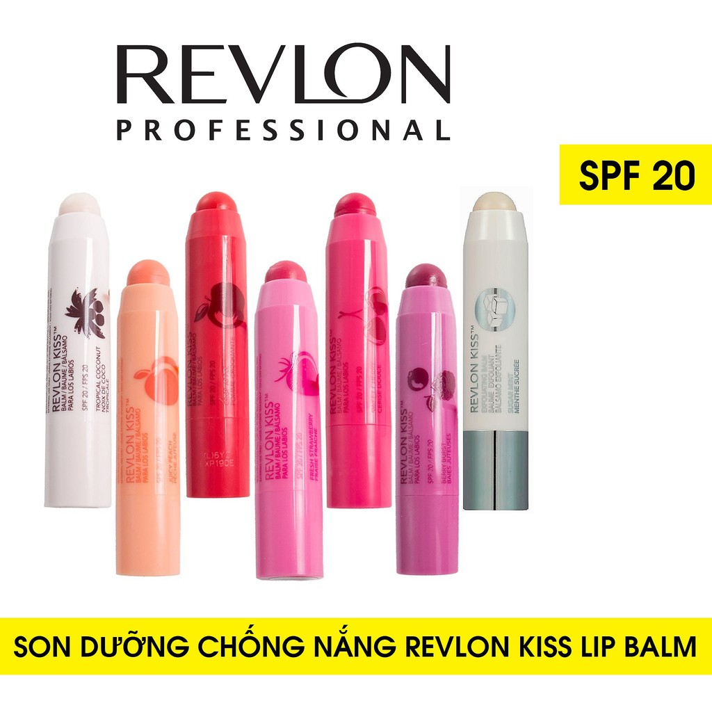 Son dưỡng chống nắng Revlon Kiss Lip Balm SPF20 có màu