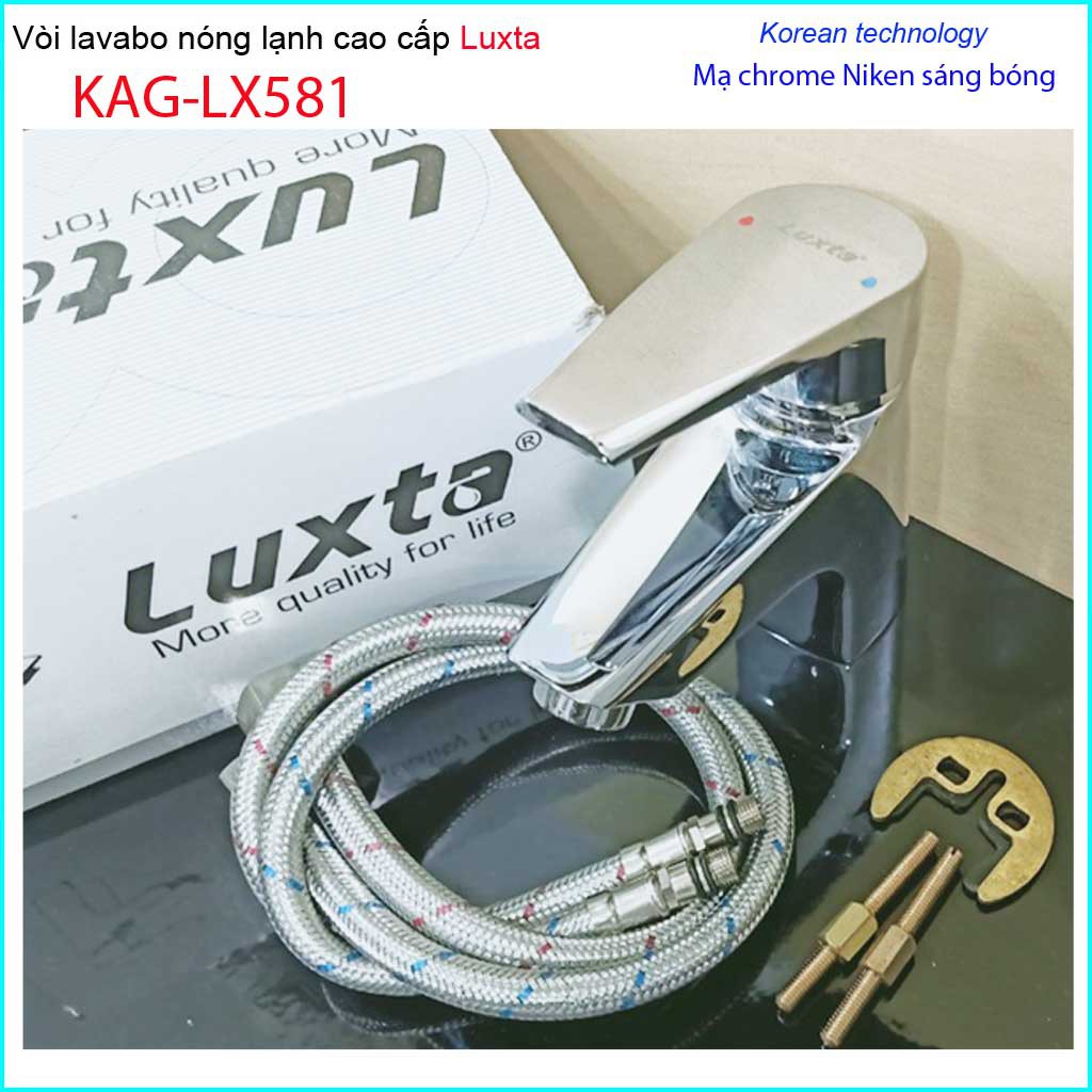 Vòi lavabo nóng lạnh Luxta KAG--LX580, Vòi chậu rửa gật gù cao cấp KAG-LX581