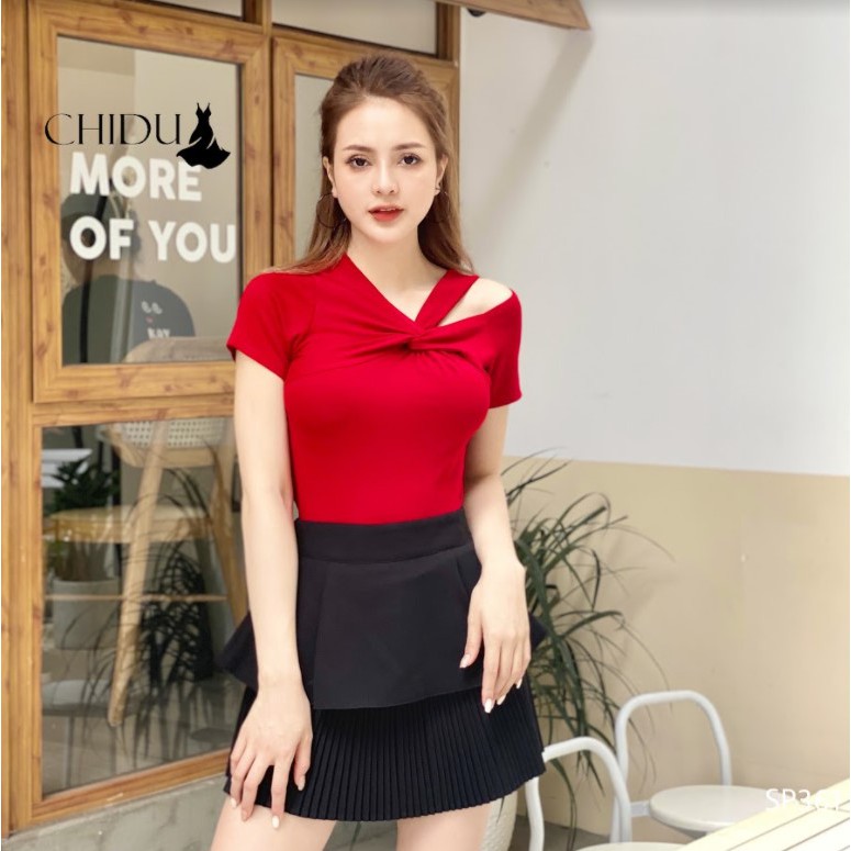 [ Mã WASTAPR giảm 10K đơn 50K] CHIDU Áo phông nơ ngực xinh xắn SP361 | BigBuy360 - bigbuy360.vn