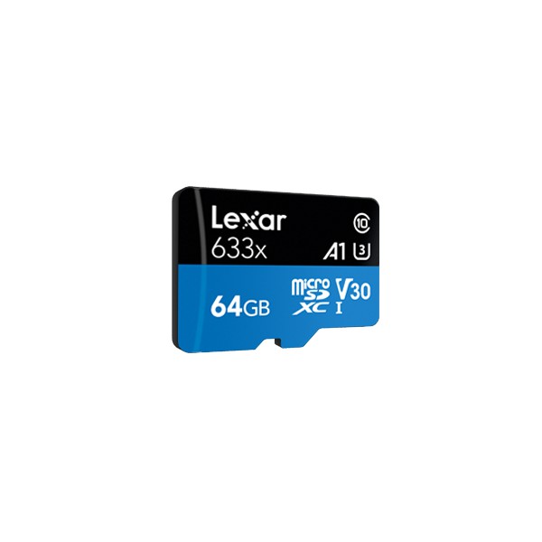 Thẻ nhớ Lexar Micro SDXC 64GB 633X 95MB/s A1 dành cho Camera hành trình, Gopro,Cam thẻ thao,Camera IP .. | BigBuy360 - bigbuy360.vn