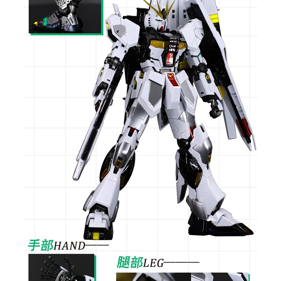 Mô hình Gundam Bandai Metal Coloring MG1 / 100 Rx-93 Nu Ver.Ka