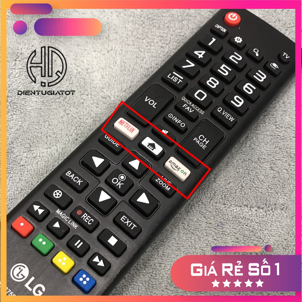 ⚡CAO CẤP⚡BH 3 THÁNG⚡MỚI 2020⚡ - REMOTE ĐIỀU KHIỂN TIVI LG SMART NGẮN 2018 NETFLIX-AMAZON