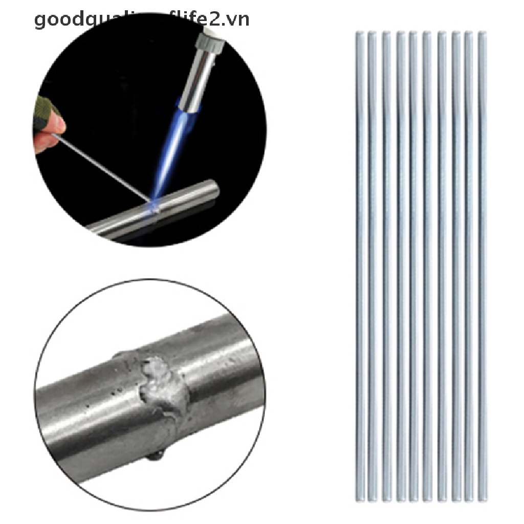 Bộ 10 Que Hàn Bằng Nhôm Nhiệt Độ Thấp 2mm 1.6mm
