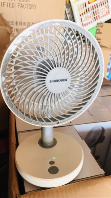 Quạt sạc đèn Led xoay quay TD 881