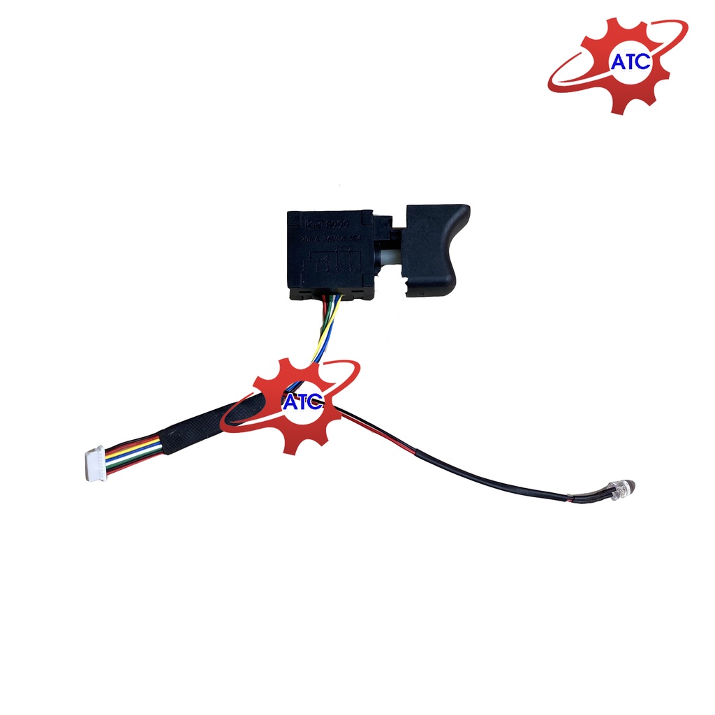 Công tắc Máy Khoan pin siết ốc bắn vít Pin- Cò bóp có đảo chiều và đèn sáng