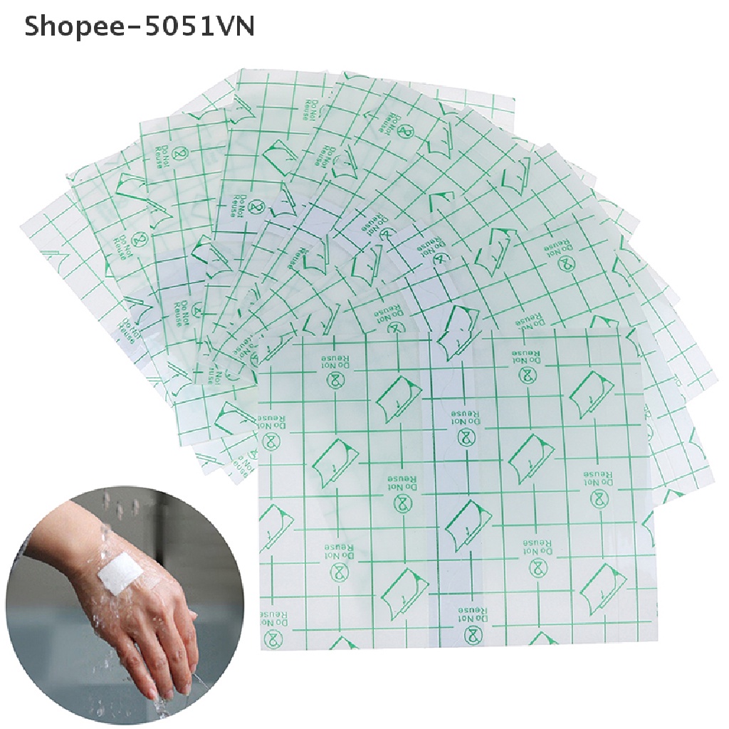 Set 10 cuộn băng keo y tế trong suốt chống thấm nước