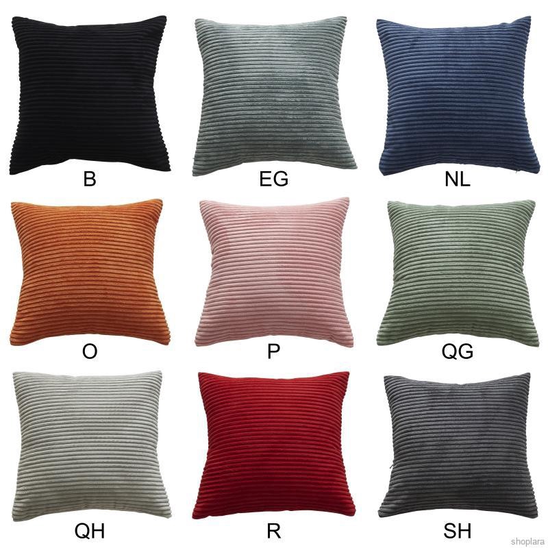 Corduroy Pillow Case Sofa Cushion Cover Breathable Household Square Pillow Covers