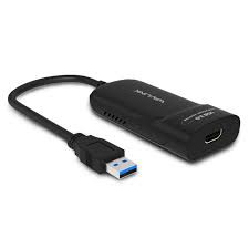 Bộ chuyển đổi USB (3.0) -&gt; Displayport Wavlink WS UG 5501DP dây dính liền, 35DP5 dây rời