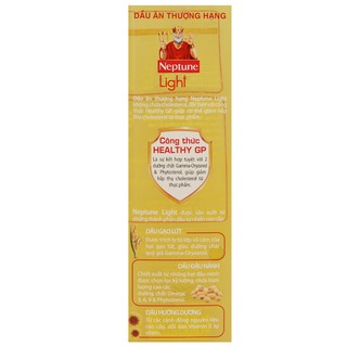 Dầu ăn Neptune Light chai 1 lít