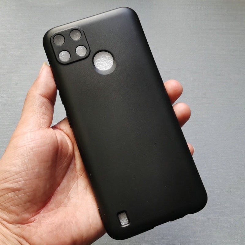 Ốp lưng dẻo màu đen cho Vivo C21Y Silicon chống bẩn chống Vân tay cao cấp