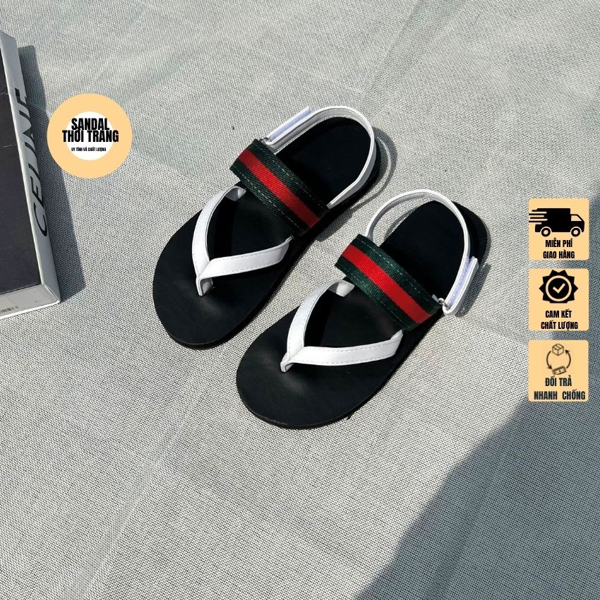 Giày sandal quai chéo chữ V, Sandal nữ đi học đi chơi full size 30-44 nam nữ SANDALTHOITRANG