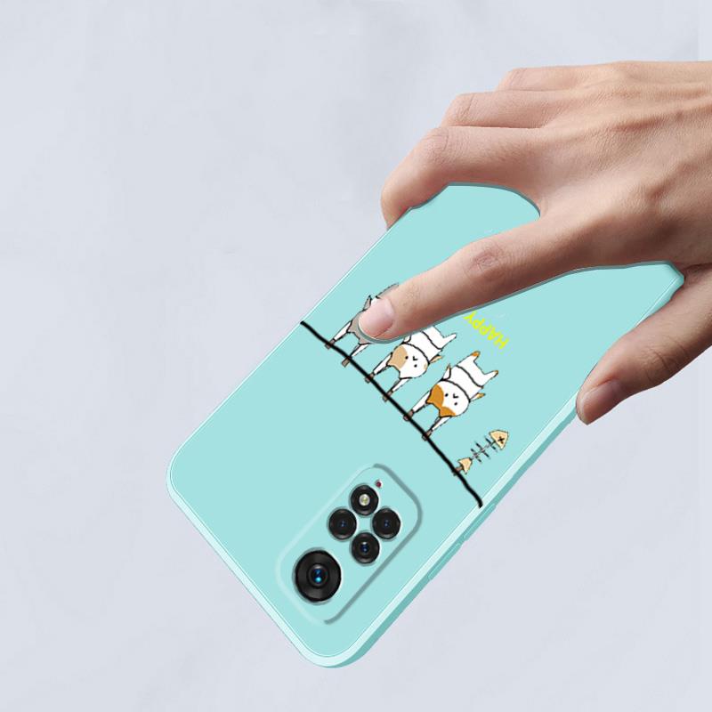 Ốp lưng redmi note 11 4g xiaomi redmi note 11s redmi note 11 pro 5g Ốp Điện Thoại Silicone Mềm Hình Mèo LSMM01 Cho redmi note 11 4g xiaomi redmi note 11s redmi note 11 pro 5g viền vuông cute