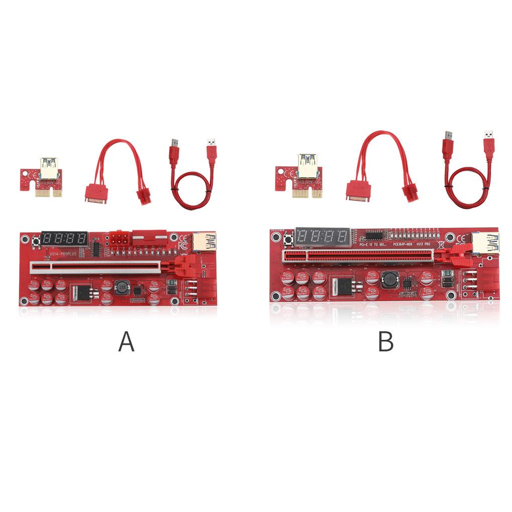 Bảng Mạch Thẻ Mở Rộng PCI-E 1X Sang 16X USB 3 0 Chuyên Dụng Cho Máy Tính