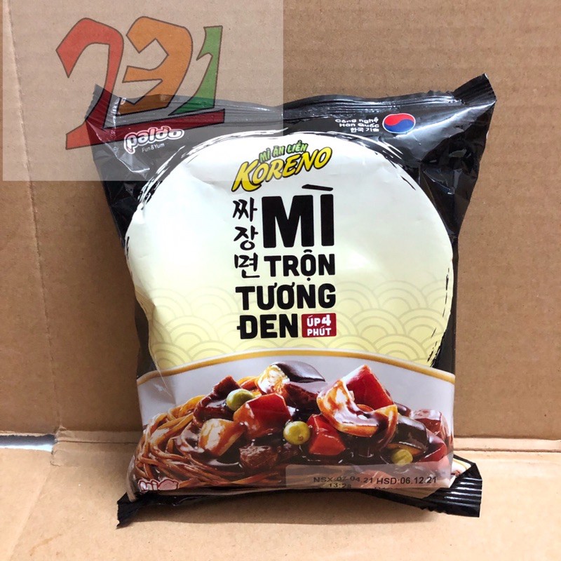 [75g-Úp Ăn Liền] Mỳ Trộn Tương Đen Koreno Paldo